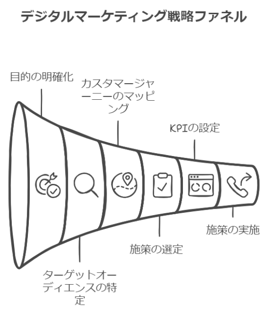 デジタルマーケティングの施策立案の手順